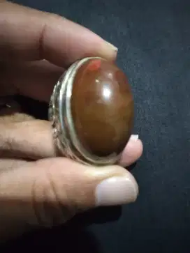 jual batu akik badar asem jumbo ring perak