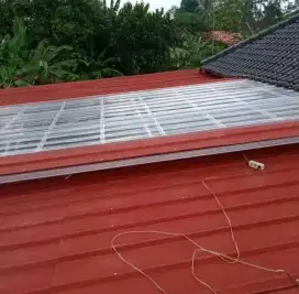 Baja kencana berikut atap genteng metal pasir