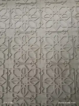 Ornamen motif terawangan.bahan smen 50x50