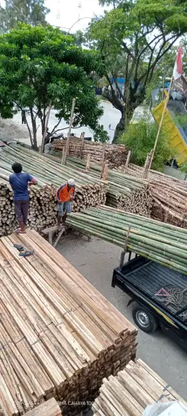 JUAL BAMBU KASO TRIPLEK PAPAN DOLKEN