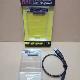 NYK Harddisk Case Cassing HDD Enclosure USB 3.0 Transparant Hard Disk