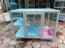 Kandang kucing persia bahan galvalum murah anti karat kelinci custom