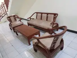 TAKE ALL SOFA DAN MEJA KAYU JATI RUANG TAMU