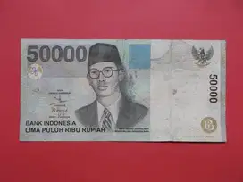 Uang Kuno Kertas Rp 50000 Tahun 1999