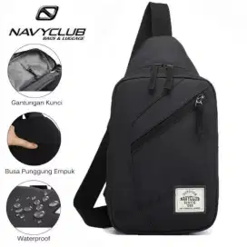 Tas Selempang Navy Club Waterproof