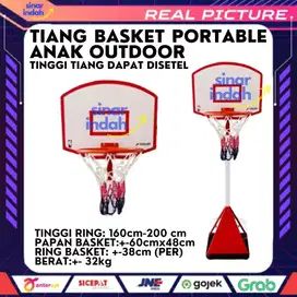 Tiang Ring Basket Anak Portable Portabel 3xcellent Adjustable Height