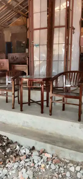 Sofa Teras full jati Jepara plus meja kuat,awet 1.250.000 free ongkir
