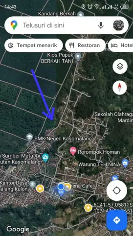 Jual Tanah Strategis Pinggir Jalan Kasomalang