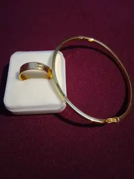 Paket Emas Gelang Cartier EMAS asli