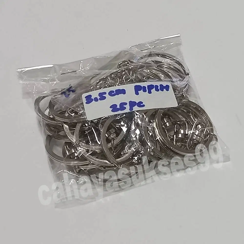 Ring Gantungan Kunci 3,5cm Keychain Ring Bulat Souvenir Barang Promosi