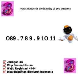 Nomor Tri Cantik Angka Urut 11 Digit