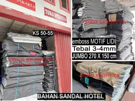 Spon Eva Putih Emboss LIDI -JUMBO -Tebal 3-4 mm - bahan Sandal hotel