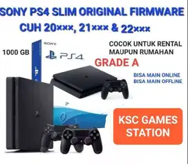 SELLER PROMO ||  PS4 Slim ORIGINAL FW CUH-21xx 1000GB Void + 2 Stik