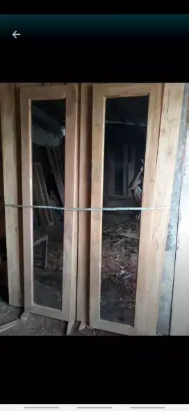 Daun jendela + kusen bahan kayu jati