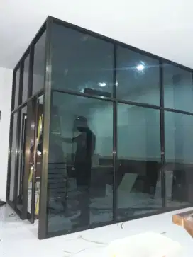 Partisi kaca kantor ruko toko mall klinik murah