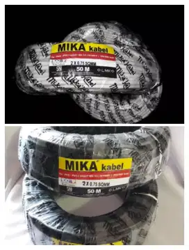 Kabel Listrik NYM Mika 2 x 0.75mm Per Gulung Isi Kabel Panjang 50Meter