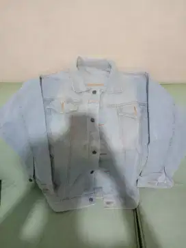 JAKET jeans Dilan biru muda full lepis