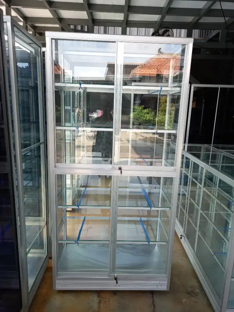 Etalase rak tinggi 200 cm + roda
