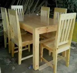 MEJA MAKAN/MEJA WARUNG KAYU JATI BELANDA