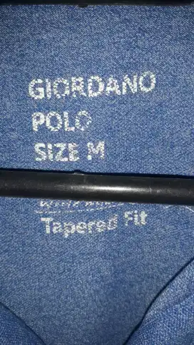 POLO SHIRT GIORDANO ORIGINAL SIZE M BLUE