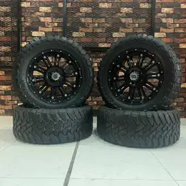 SALE!! Velg Jeep Rubicon XD Hoss Hitam Gloss - 33x12.50r20 + Ban