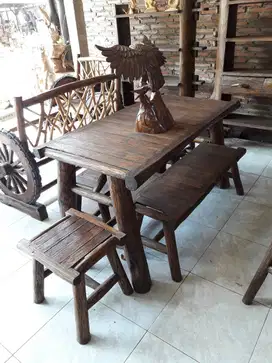 MEJA KURSI SET AKASIA (Full FInish)