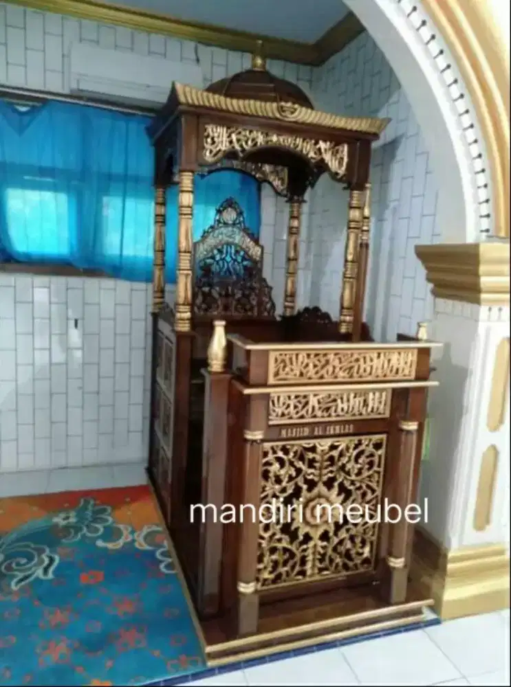 Mimbar khotbah ceramah mimbar masjid.