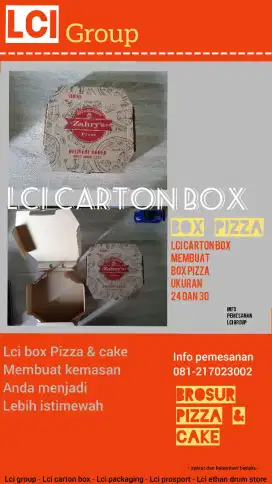 Box Pizza  polos dan cetak warna