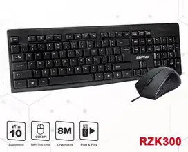 Keyboard Mouse Combo USB Cliptec RZK-300 RZK300