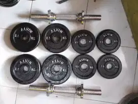 Barbel dumbell alat fitnes.  FREE ONGKIR