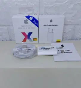 Charger Cas iPhone 5 6 7 8 Original Sepaket kabel data Dan Adapter