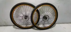 Jual wheelset mtb mulus