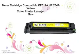Toner Cartridge Compatible CF512A HP 204A Yellow Color Printer Laser