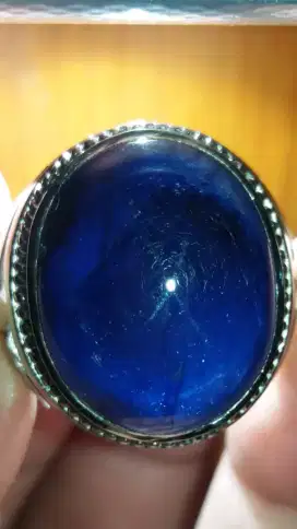 Jual Batu Cincin Permata Blue Sapphire Crystal Good Performance Top