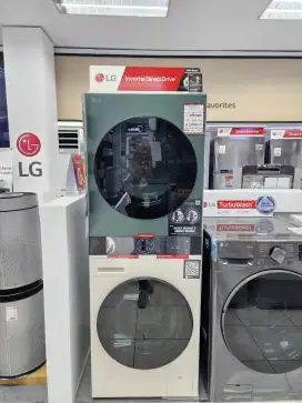 Mesin cuci dan dryer LG