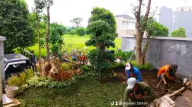 Tukang batu sikat, ampyangan, taman, kolam, sidoarjo, gresik