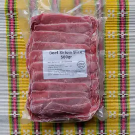 Daging Sapi Slice sirloin (Low Fat) (500gram)