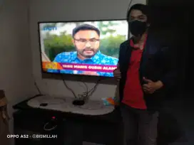 Hasil Pasang Breket led lcd tv Sharp