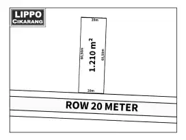 Kavling 1.210m² di Kawasan Industri delta silicon Lippo Cikarang