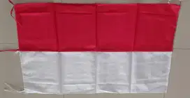 Bendera merah putih ukuran 80x120cm bahan abutai
