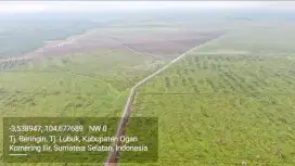 Dijual Cepat Lahan Kebun  Tanjung Lubuk, Ogan Komering Ilir Palembang