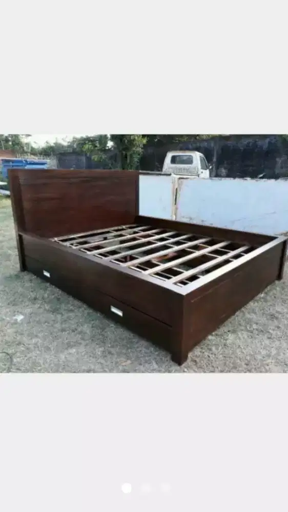 Dipan Jati Minimalis 2Laci 160×200