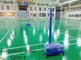 Net badminton/Tiang Badminton fortebel 1set fre Jaring net
