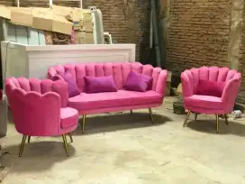 Kursi bungkus sofa kerang new sofa jepara bahan rangka kayu pilihan