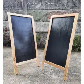 Papan tulis kapur / chalkboard / standing signage