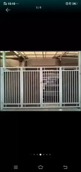 Pagar pintu dorong, pagar pintu lipat, pagar pintu kupu-kupu