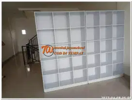 Rak buku 15 kotak minimalis pasang di tempat  siap cod