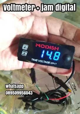 voltmeter 2 in 1 jam dan volt [Mlati]