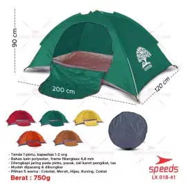 Tenda Camping Speeds 1 Pintu 018-41