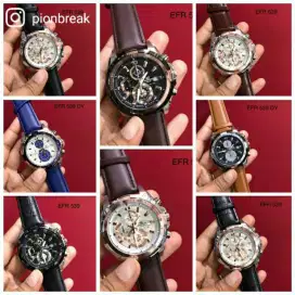 CASIO EDIFICE KULIT DAN RANTAI